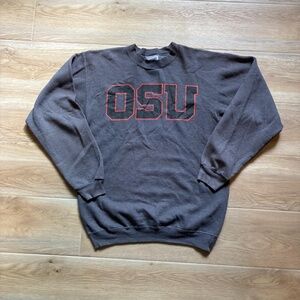 2000s Port & Company OSU Ohio State Crewneck Graphic Sweatshirt Grey Adult S